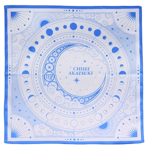 綿サテンハンカチ(A)【ブルー】/暁千星