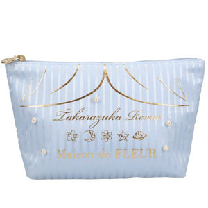 ポーチ【ブルー】／Maison de FLEUR: グッズ - 宝塚クリエイティブアーツ公式ショッピングサイト｜キャトルレーヴオンライン