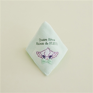 リボンハンドタオル【グリーン】／Maison de FLEUR