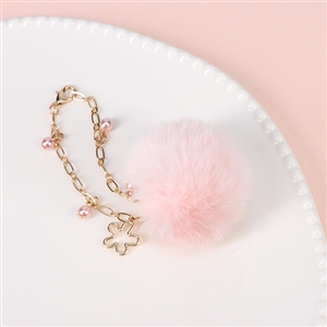 ファーバッグチャーム【Flower】