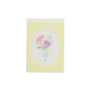 クリア窓メッセージカード【イエロー】／JIJI