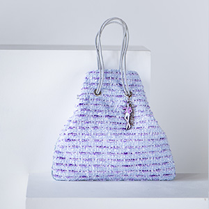 巾着バッグ【パープル】／Charmantsac