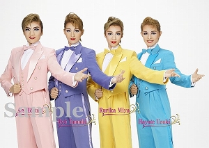 美弥・宇月・鳳月・珠城 ２Lスチール／月組バウホール公演『New Wave!  ―月―』