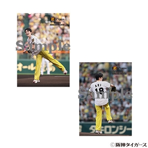 暁千星 阪神タイガース始球式記念2L2枚組ブロマイド