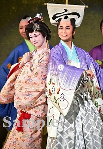 美空・星空 舞台写真／花組新人公演『鴛鴦歌合戦』