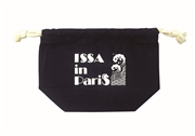 巾着ポーチ【濃紺（のうこん）】／『ISSA in Paris』