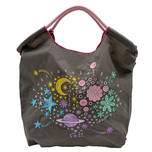 Takarazuka Folding Fan【グレー】／Ball&Chain