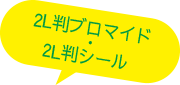 2L判ブロマイド・2L判シール